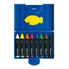 PELIKAN Wachsmalstifte 8er Set - rund wasservermalbar Box