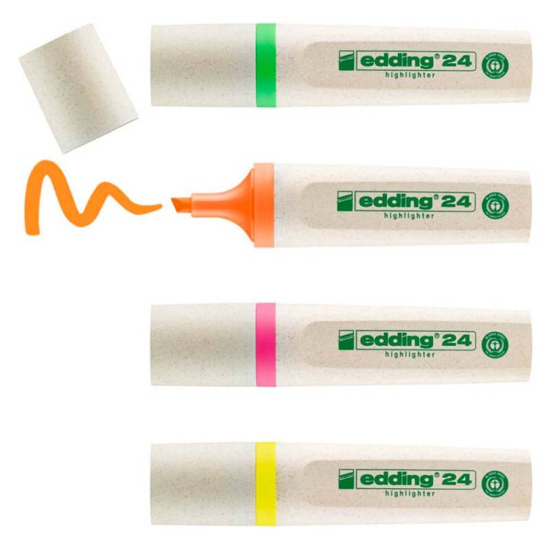 EDDING Textmarker Ecoline 244 4er Set