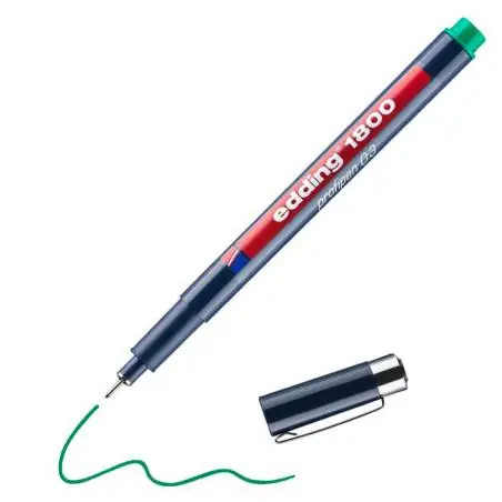 EDDING Faserzeichner Fineliner 1800 grün 0,35 mm