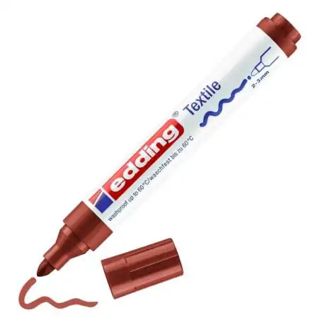 EDDING T-Shirt Marker 4500 und 4600 2 - 3 mm braun