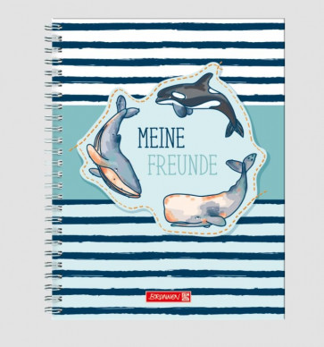 Brunnen Freundebuch Happy Ocean 16,5 x 20 cm 80 Blatt