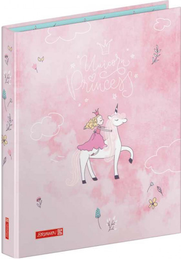 Brunnen Ringbuch A4 Unicorn Princess von vorne